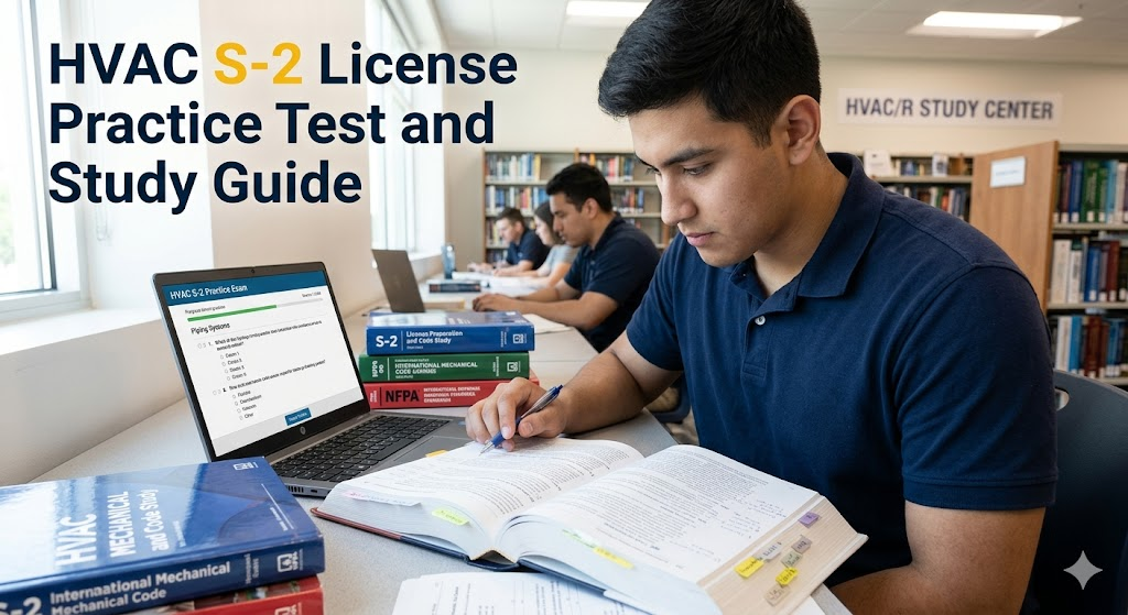 HVAC Unlimited Heating, Piping, and Cooling (S-2) License Practice Test Banner
