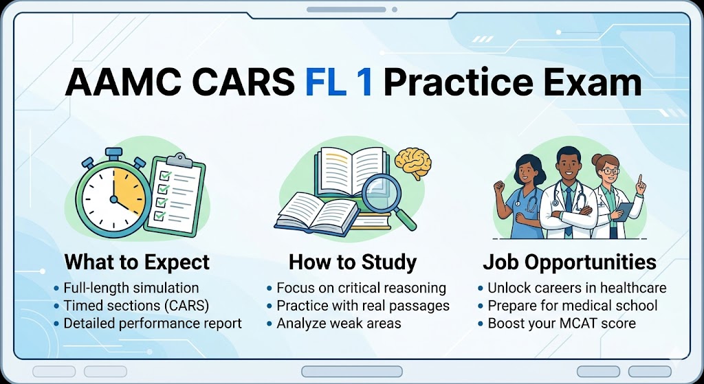 AAMC CARS FL 1 Practice Exam Banner