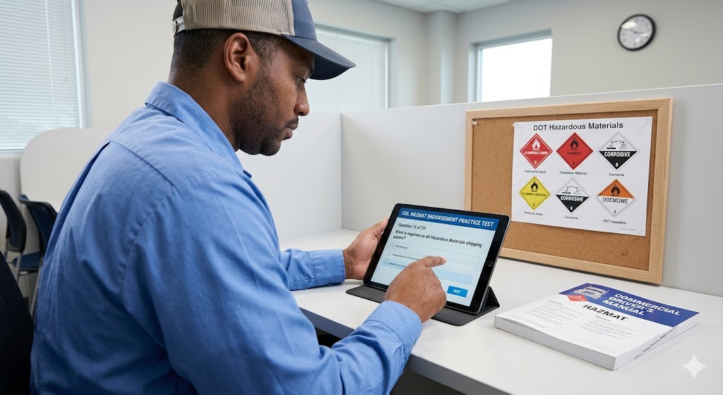 CDL Hazmat Practice Test Banner