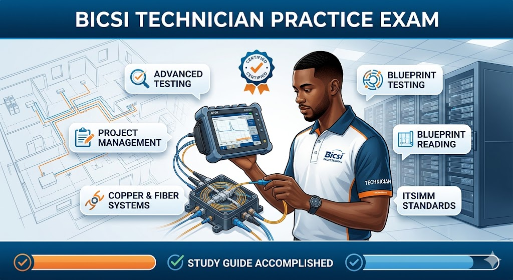 BICSI Technician Practice Exam Banner
