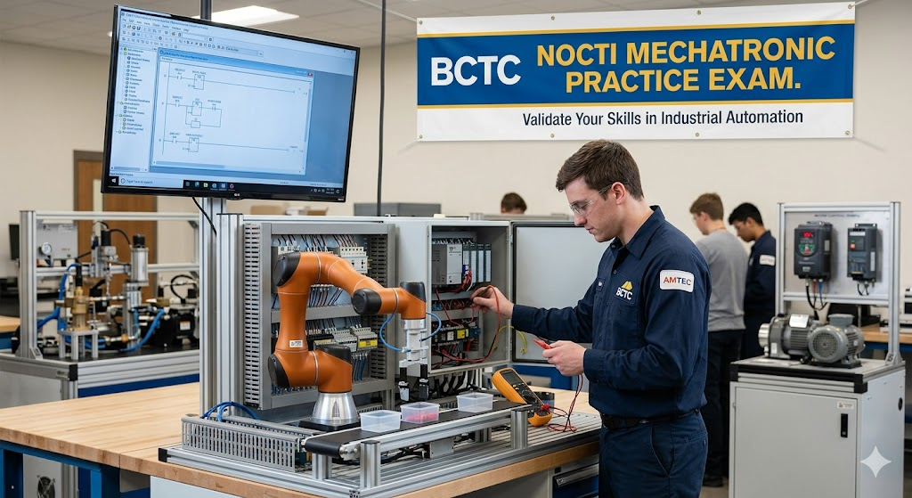 BCTC Industrial Maintenance Technology AMTEC – NOCTI Mechatronic Assessment Practice Test Banner