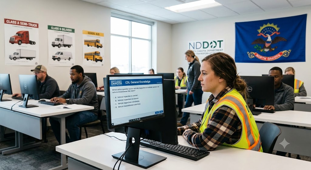 North Dakota CDL General Knowledge Test Simulator Banner