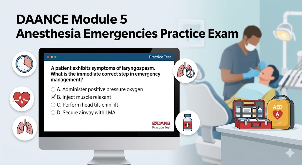 DAANCE Module 5 Office Anesthesia Emergencies Practice Test Banner