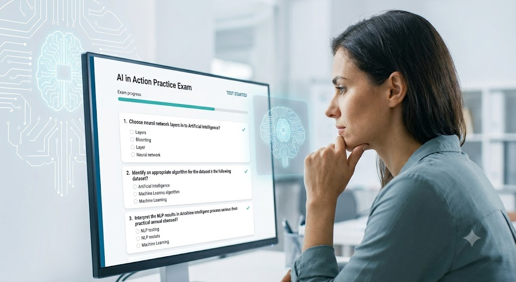 AI in Action Practice Exam Banner