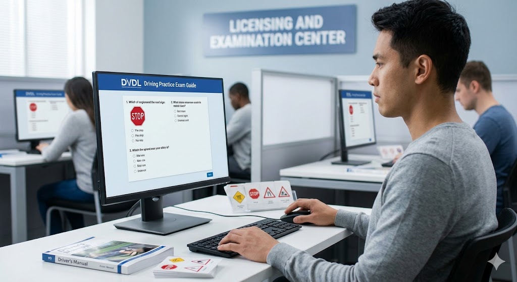 DVDL Driving Practice Test Banner