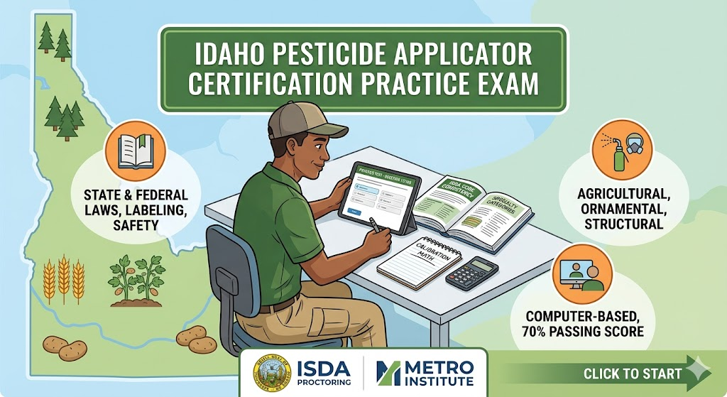 Idaho Pesticide Applicator Certification Practice Exam Banner