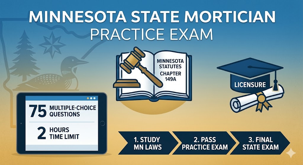 Minnesota State Mortician Practice Exam Banner