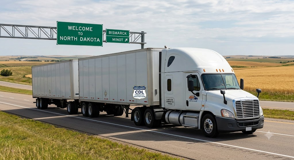 North Dakota CDL Combination Practice Test Banner