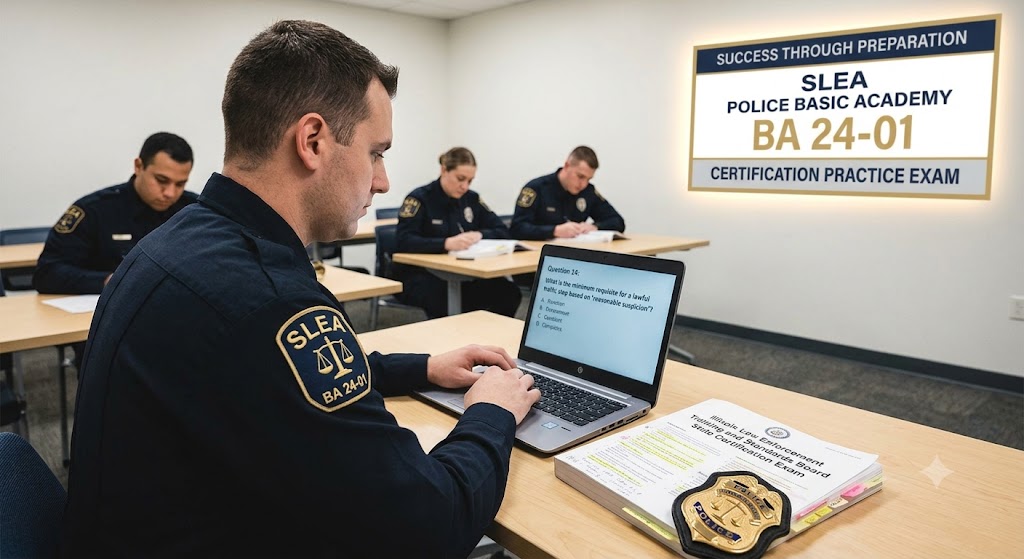 SLEA Police Basic Academy (BA 24‑01) Certification Practice Exam Banner