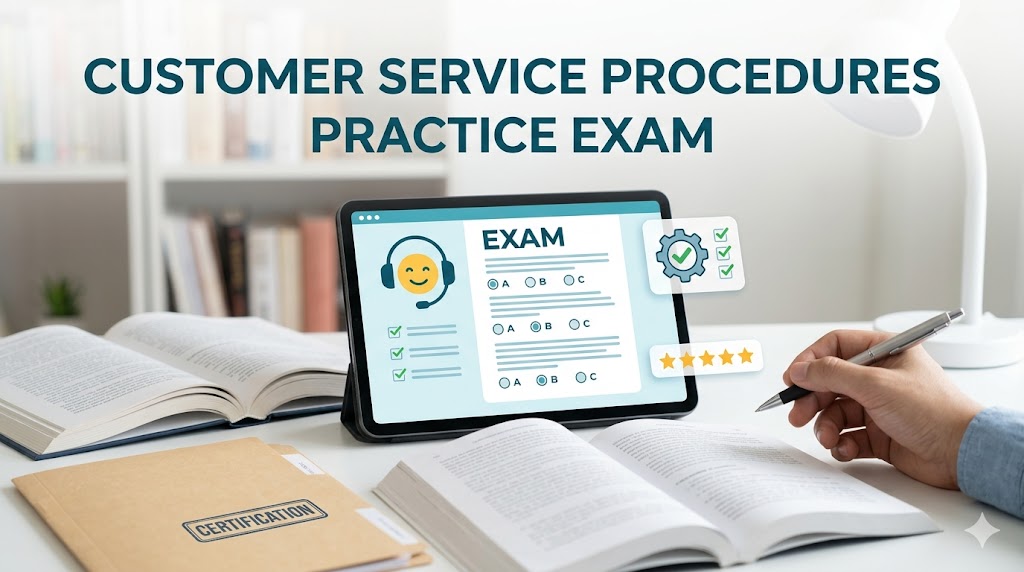 Customer Service Reference and Procedures Practice Test Banner
