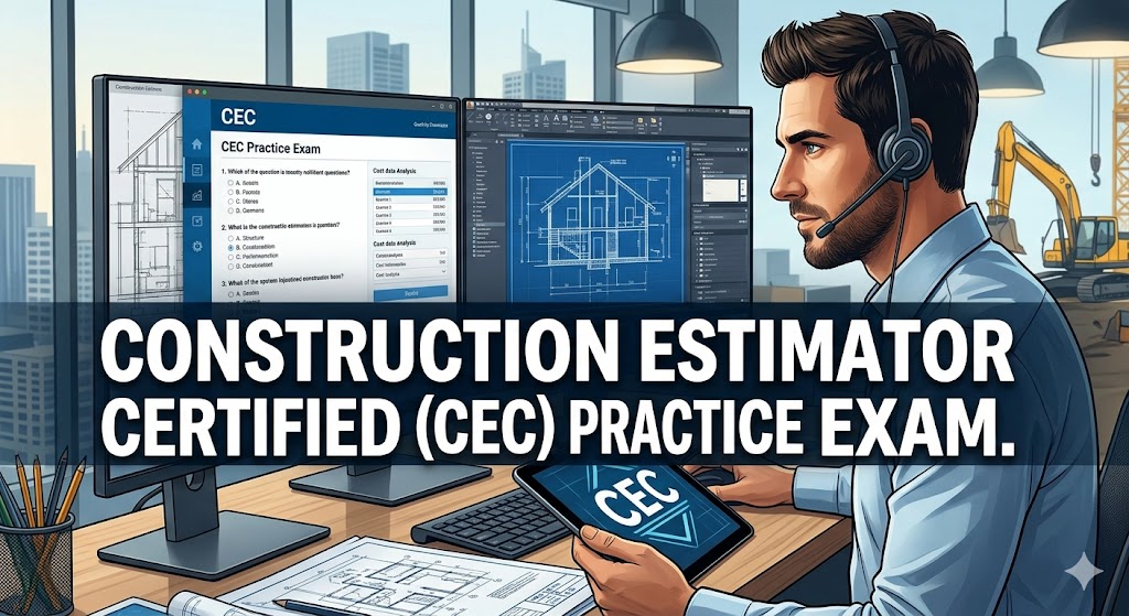 Construction Estimator Certified (CEC) Practice Exam Banner