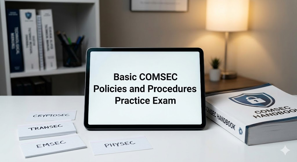Basic COMSEC Policies and Procedures Practice Test Banner