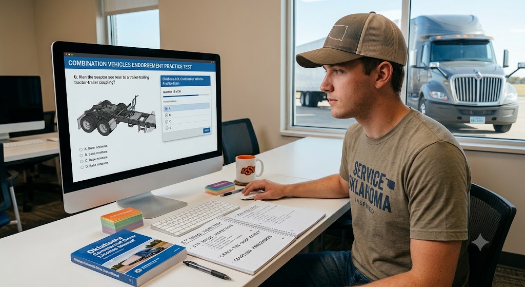 Oklahoma CDL Combination Practice Test Banner