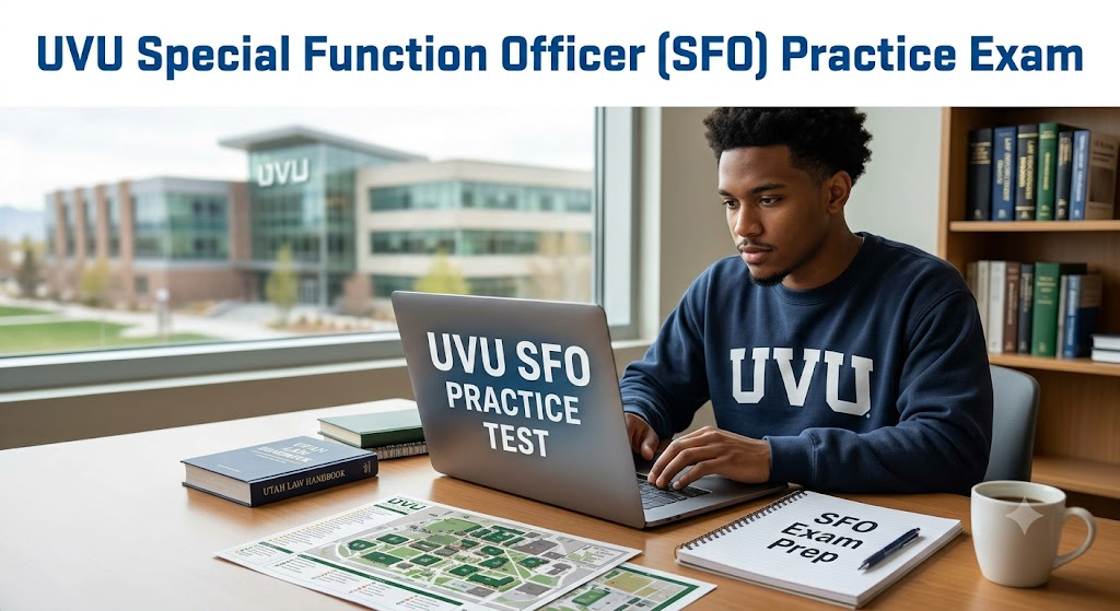 UVU Special Function Officer (SFO) Practice Test Banner