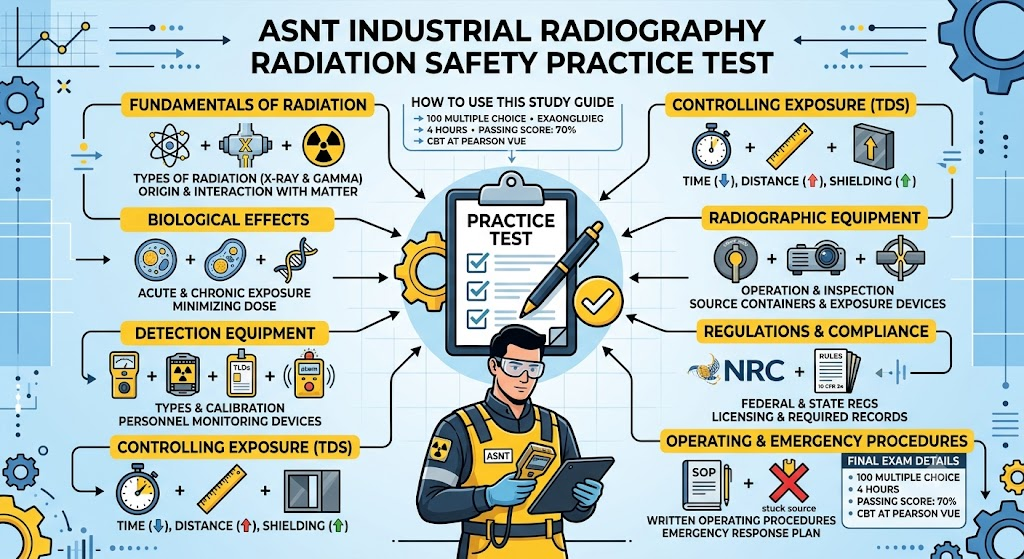ASNT Industrial Radiography Radiation Safety Practice Test Banner
