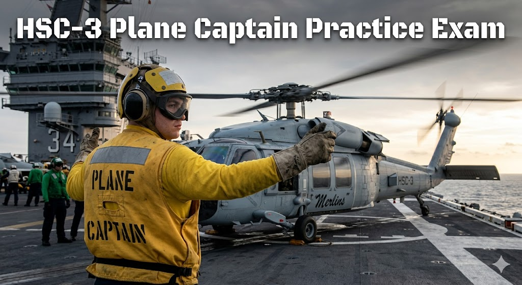 HSC-3 Plane Captain Practice Test Banner
