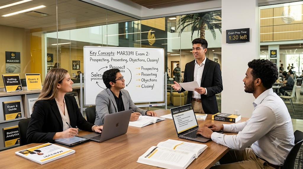 University of Central Florida (UCF) MAR3391 Professional Selling Practice Exam 2 Banner