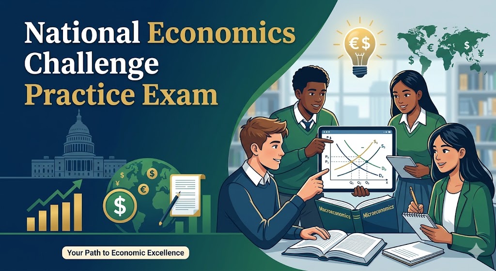 National Economics Challenge Practice Exam Banner
