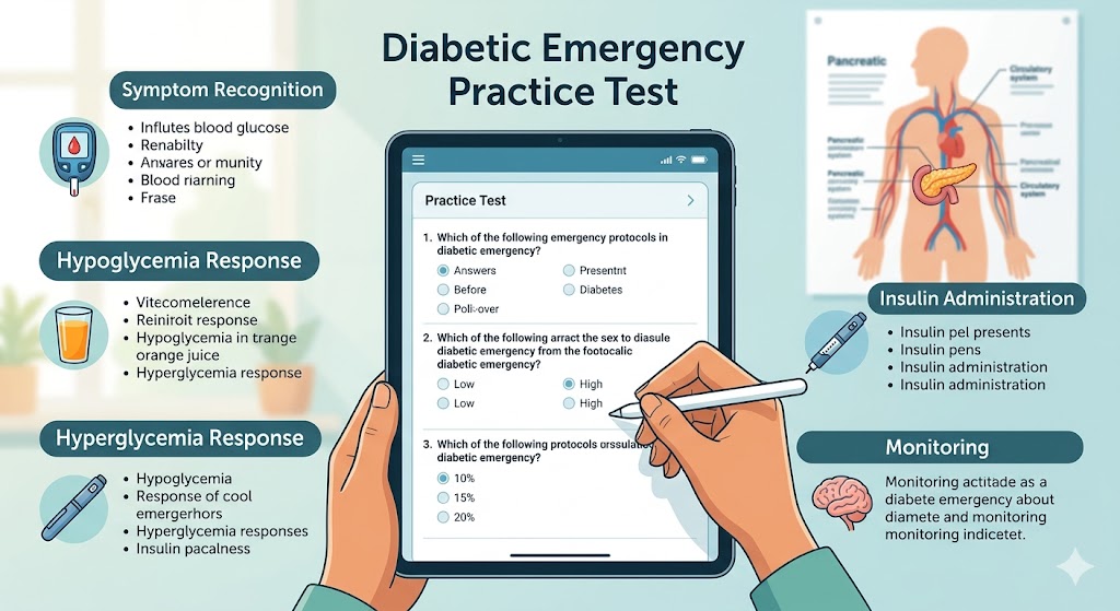 Diabetic Emergency Practice Test Banner