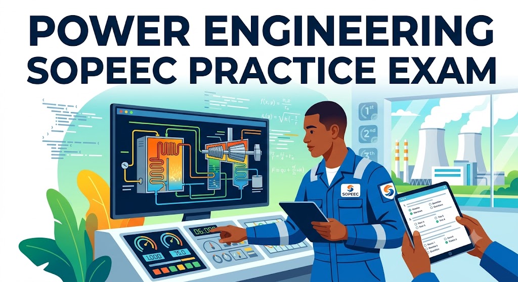 Power Engineering Sopeec Practice Test & Exam Prep Banner