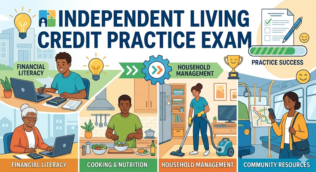 Independent Living Credit Practice Test Banner