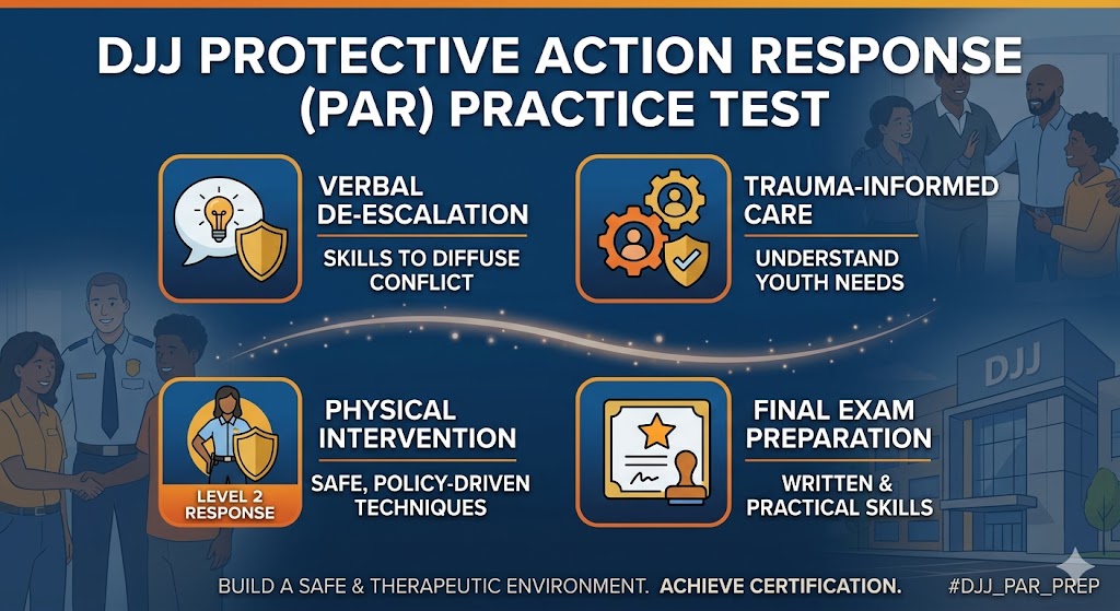 DJJ Protective Action Response (PAR) Practice Test Banner