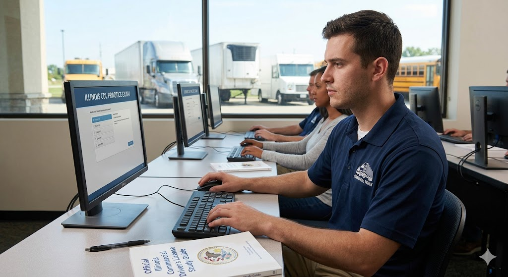 Illinois CDL Practice Exam. Banner