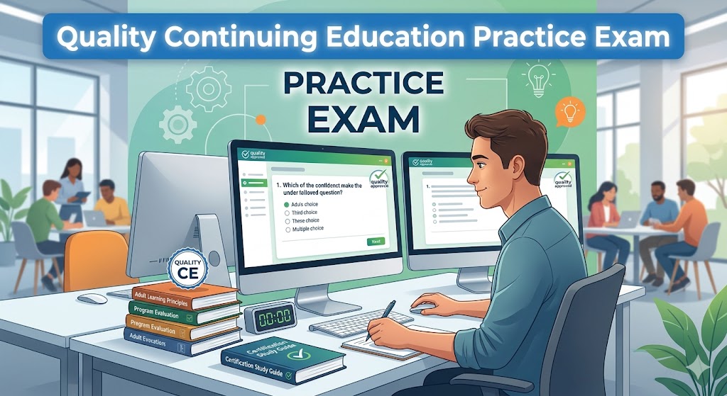 Planning Quality Continuing Education Practice Exam Banner