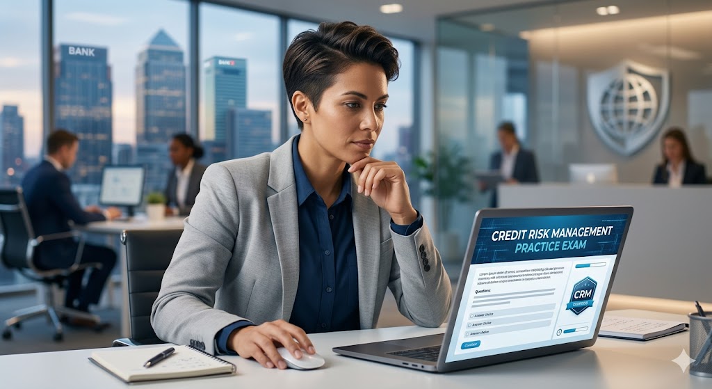 Credit Risk Management Practice Exam Banner
