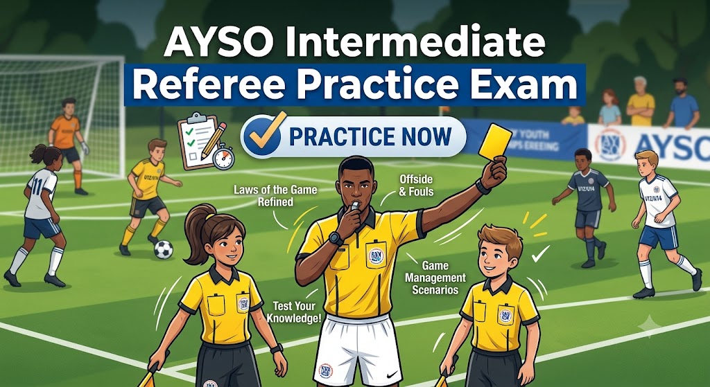 AYSO Intermediate Referee Practice Test Banner