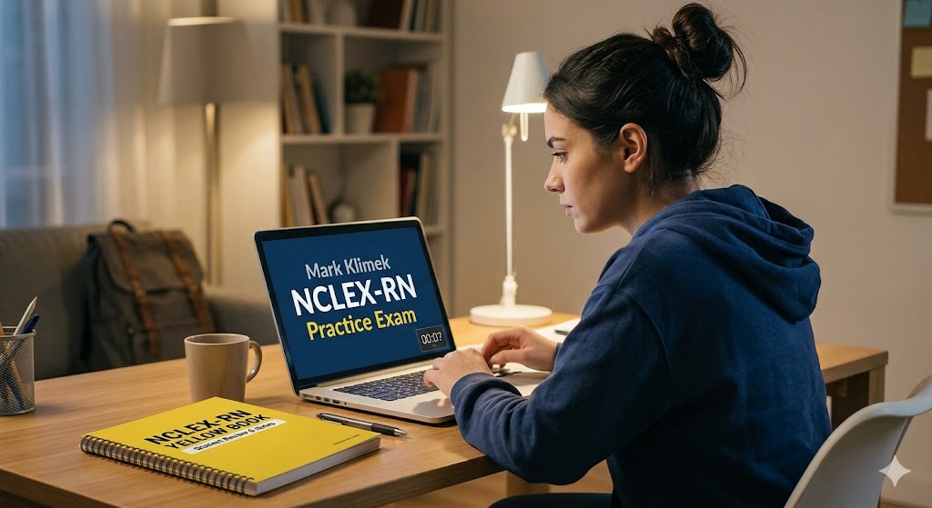 Mark Klimek NCLEX-RN Yellow Book Practice Test Banner