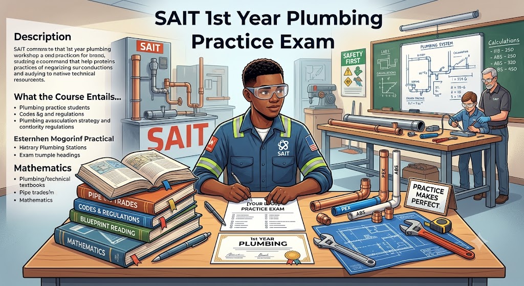 SAIT 1st Year Plumbing Practice Exam Banner