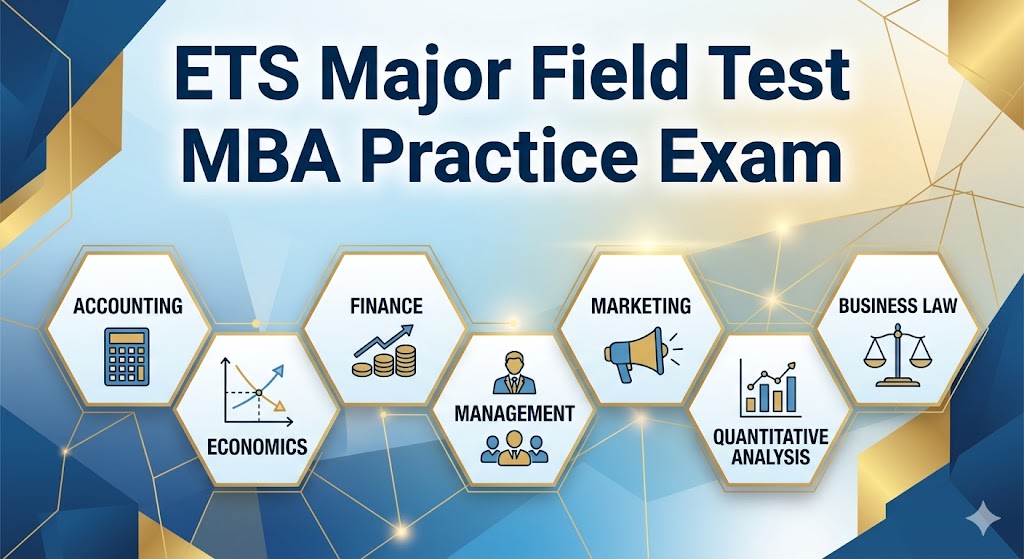 ETS Major Field Test MBA Practice Test Banner