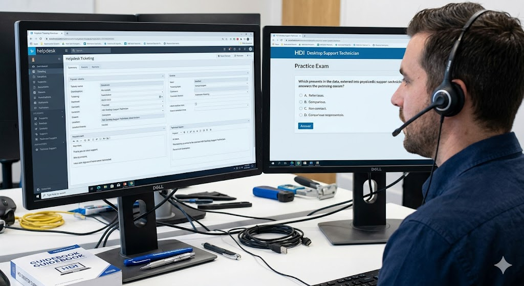 HDI Desktop Support Technician Practice Test. Banner