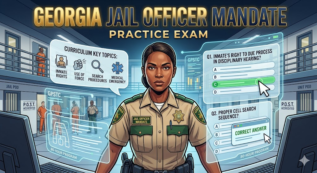 Georgia Post Basic Jail Officer Mandate Practice Test Banner