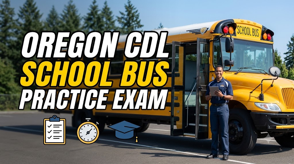 Oregon CDL School Bus Practice Test Banner