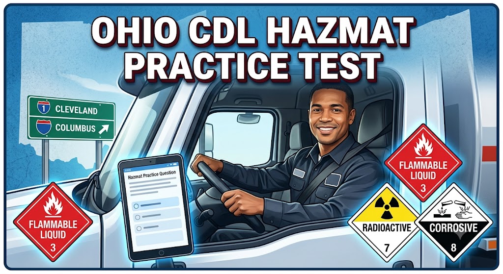 Ohio CDL Hazmat Practice Test Banner