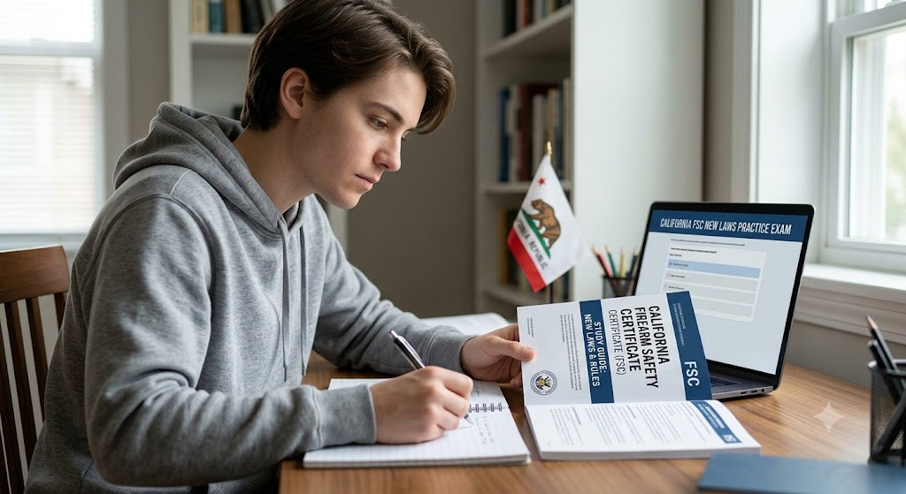California FSC Practice Test Topic New Laws and Rules Banner