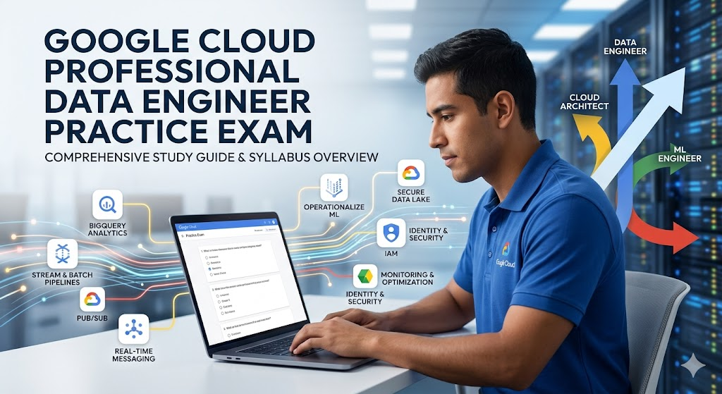 Google Cloud Professional Data Engineer Practice Exam Banner