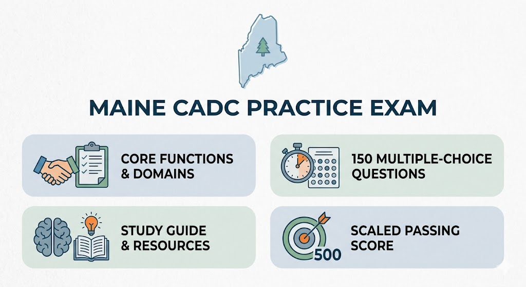 Maine Certified Alcohol and Drug Counselor (CADC) Practice Test Banner