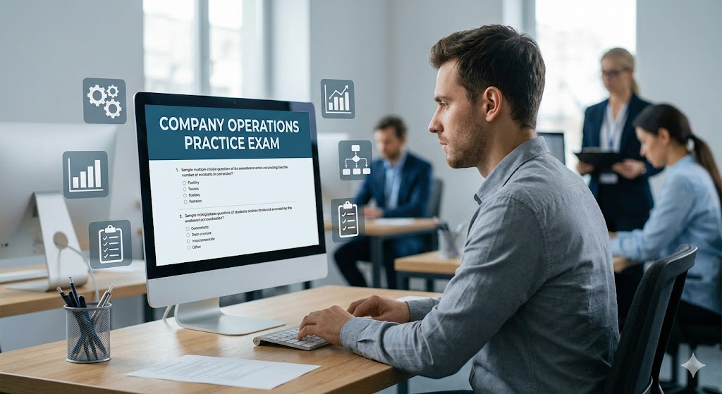 Company Operations Practice Test Banner
