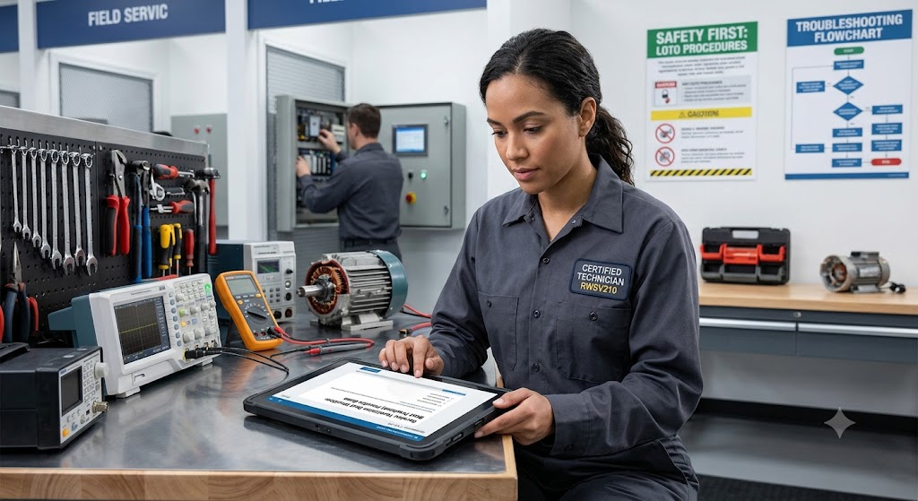 Service Technician Best Practices (RWSV210) Practice Exam Banner
