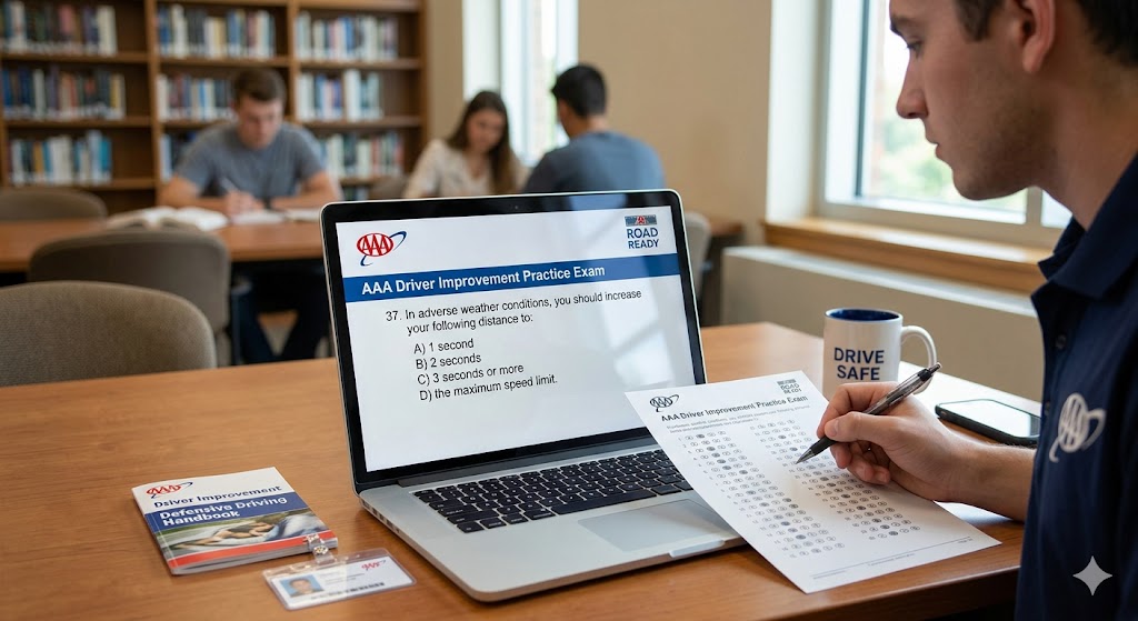 AAA Driver Improvement Practice Exam Banner