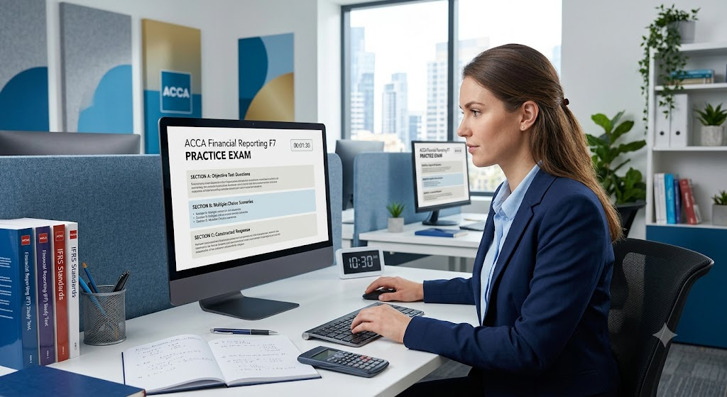 ACCA Financial Reporting (F7) Practice Exam Banner