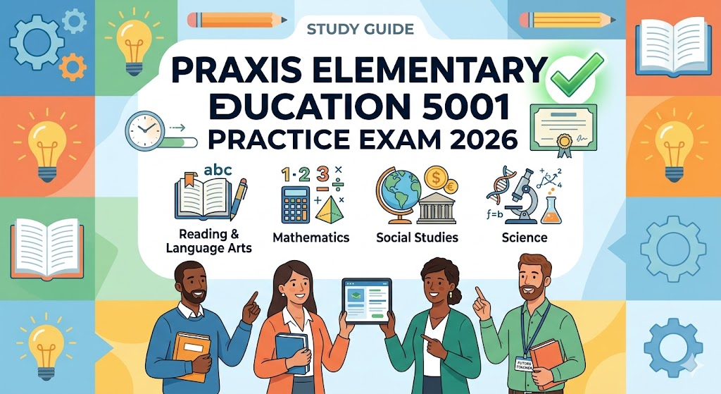 Praxis Elementary Education Multiple Subjects 5001 Practice Test 2026 | Exam Prep Questions Banner