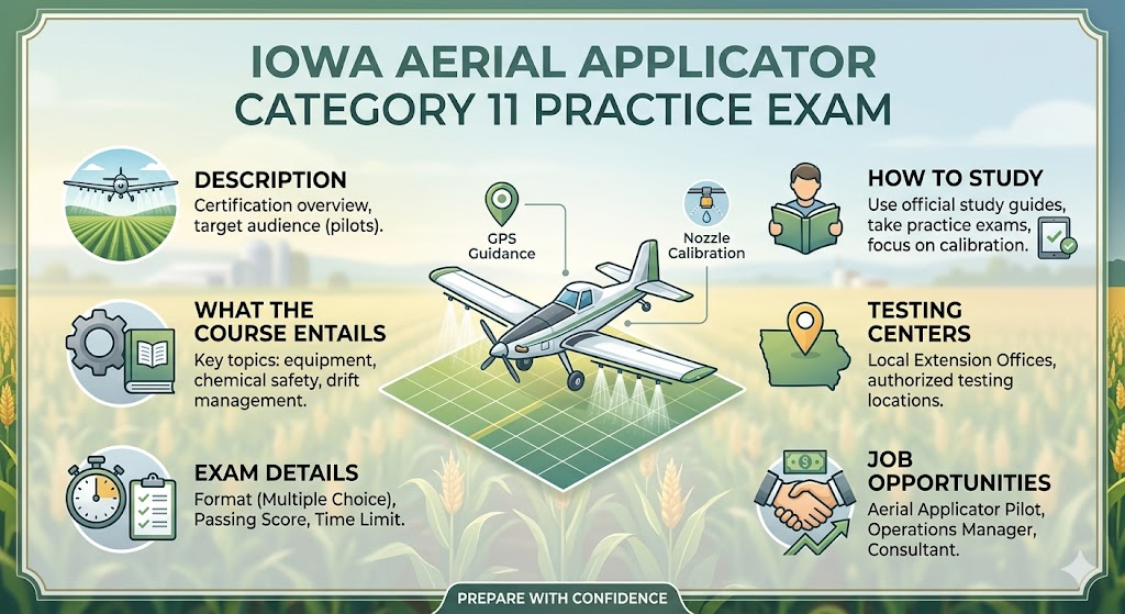 Iowa Aerial Applicator Category 11 Practice Exam Banner