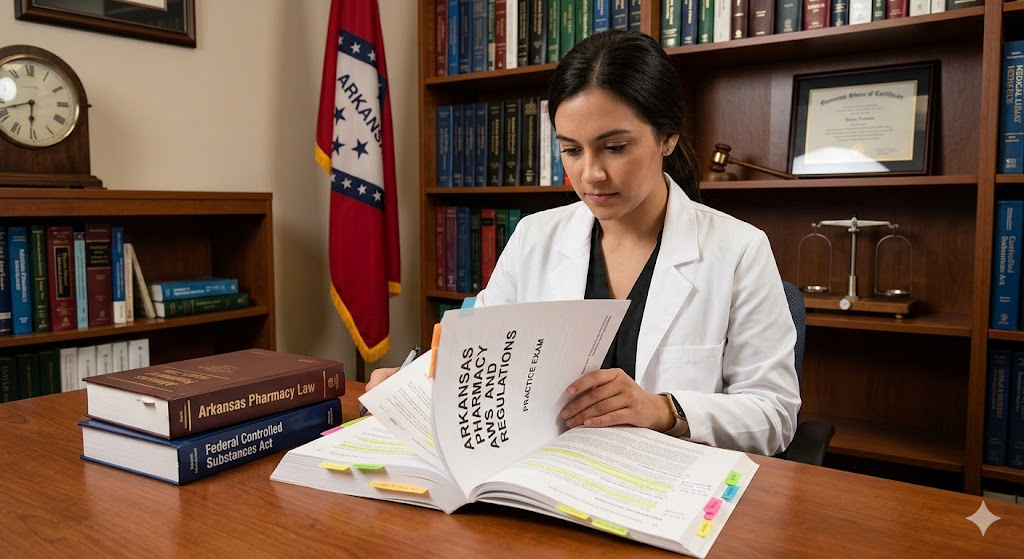 Arkansas Pharmacy Laws and Regulations Practice Exam Banner