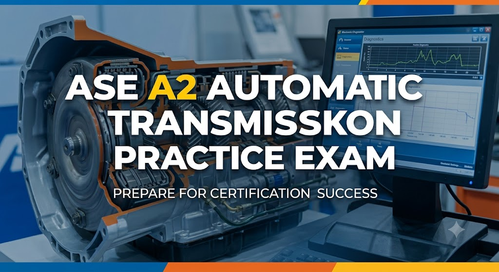 ASE A2 Automatic Transmission Practice Test 2024 Banner