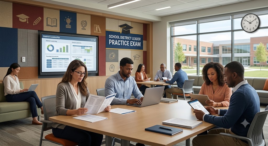 School District Leader (SDL) Practice Exam Banner