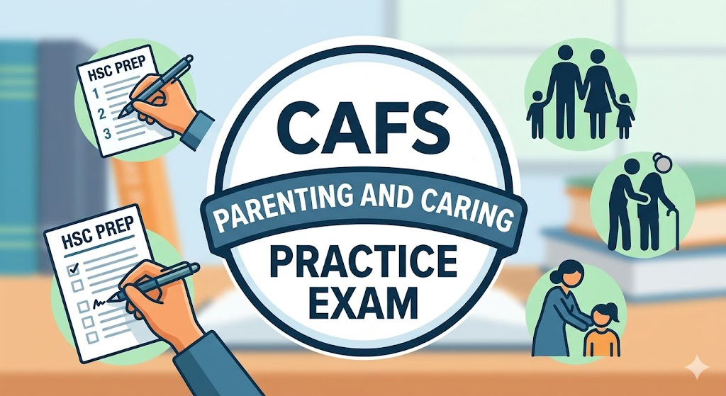 CAFS Parenting and Caring Practice Test Banner
